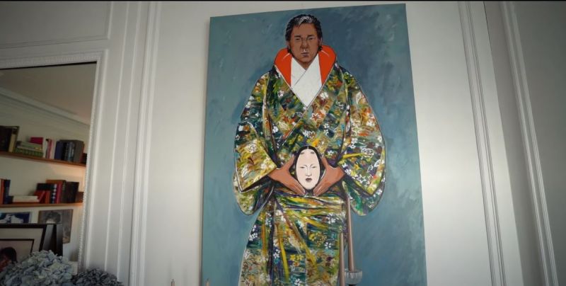 bức tranh tự họa của Kenzo